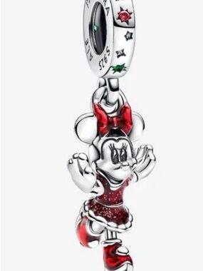 Pandora Charm Sterling Silver Disney Minnie Mouse Ice Skating Charm